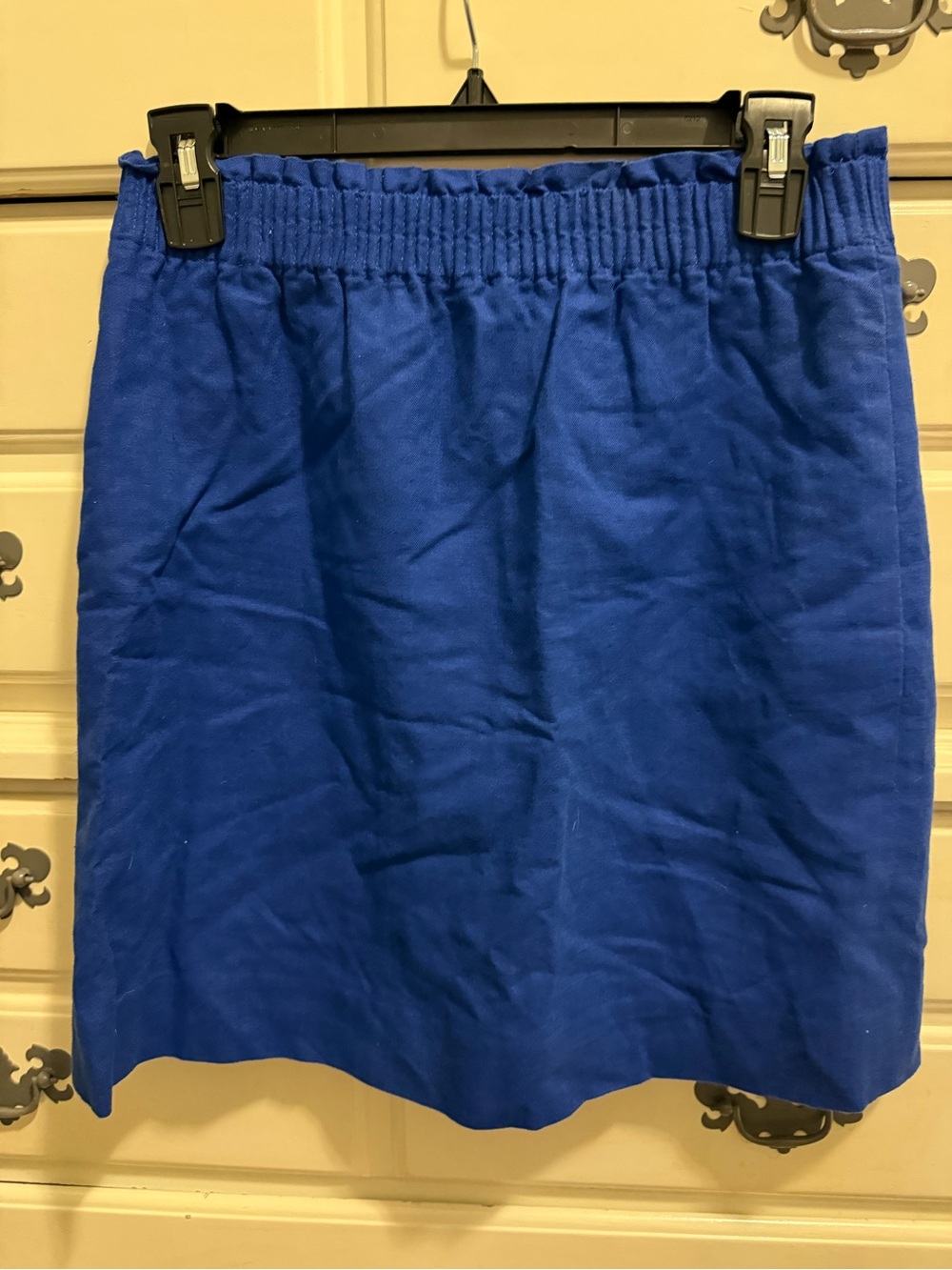 J. Crew Cobalt Blue Mini Skirt with Elastic Waist - Picture 3 of 6